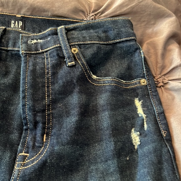 Gap High Rise True Skinny Jeans Dark Wash - Picture 4 of 5